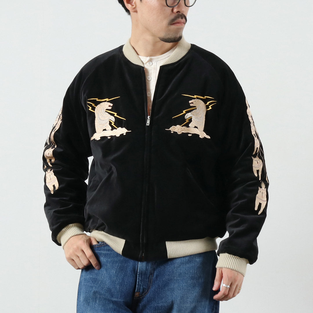 TAILOR TOYO / Velveteen Quilted Souvenir Jacket