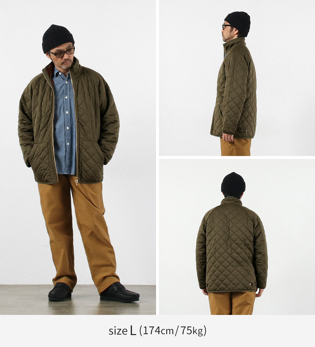 ★ROCOCO×SUNNY SPORTS / 特别订制北极绒衬里绗缝夹克 │ Stand Zip-Up Blouson