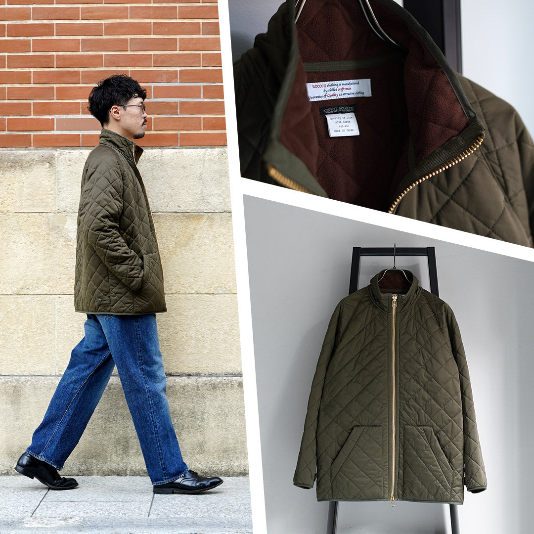 ★ROCOCO×SUNNY SPORTS / 特别订制北极绒衬里绗缝夹克 │ Stand Zip-Up Blouson