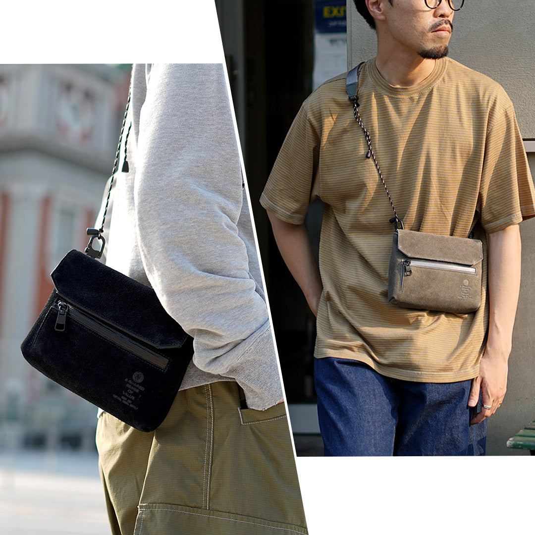 AS2OV / 防水绒面革 Sacoche 钱包