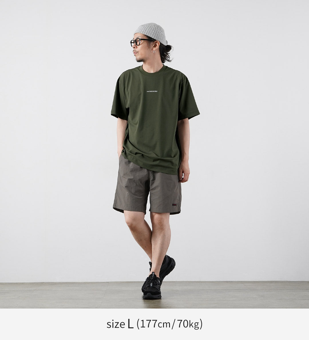 AND WANDER / 干网布 T 恤