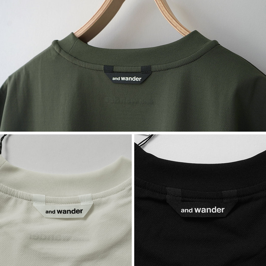 AND WANDER / 干网布 T 恤