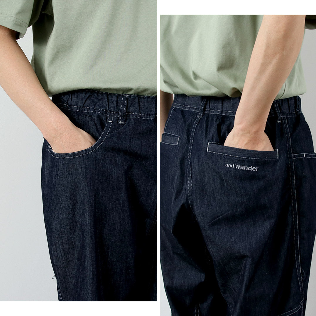 AND WANDER / Pantalón ancho Dry Easy Denim