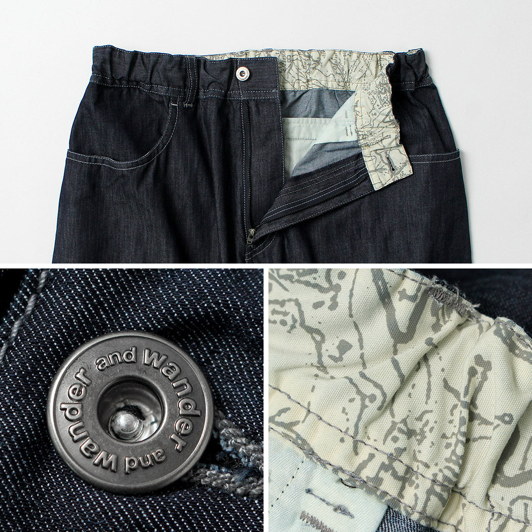AND WANDER / Pantalón ancho Dry Easy Denim