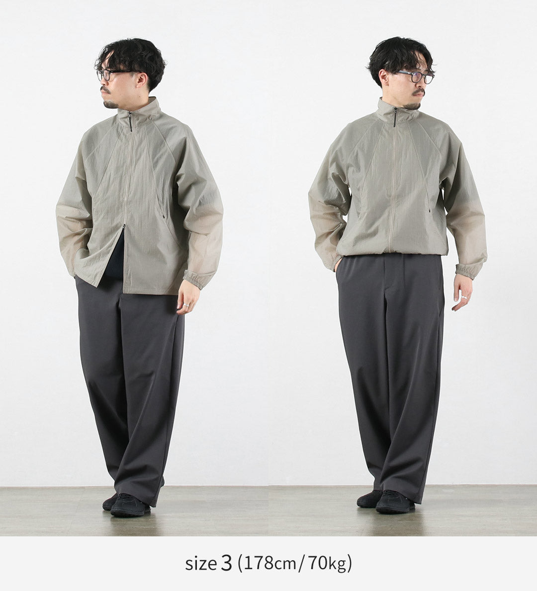 GOLDWIN / Veste coupe-vent en nylon transparent