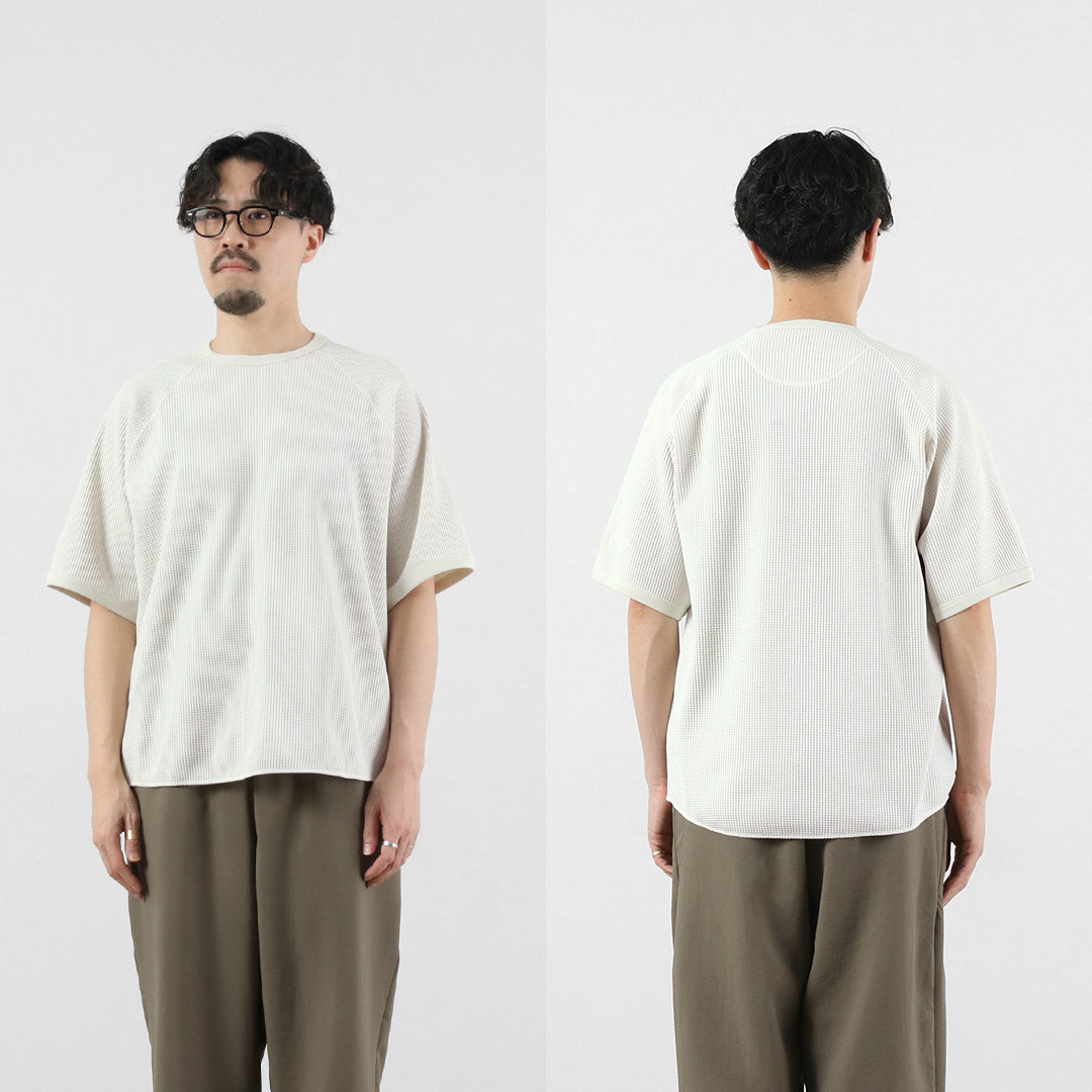GOLDWIN / 와플 라이트 라글란 티셔츠