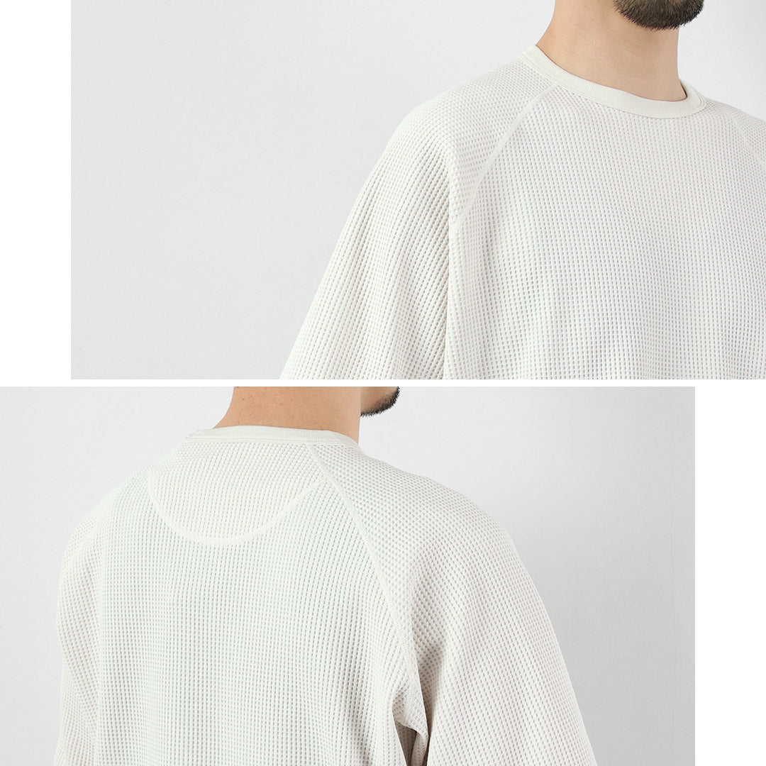 GOLDWIN / 와플 라이트 라글란 티셔츠