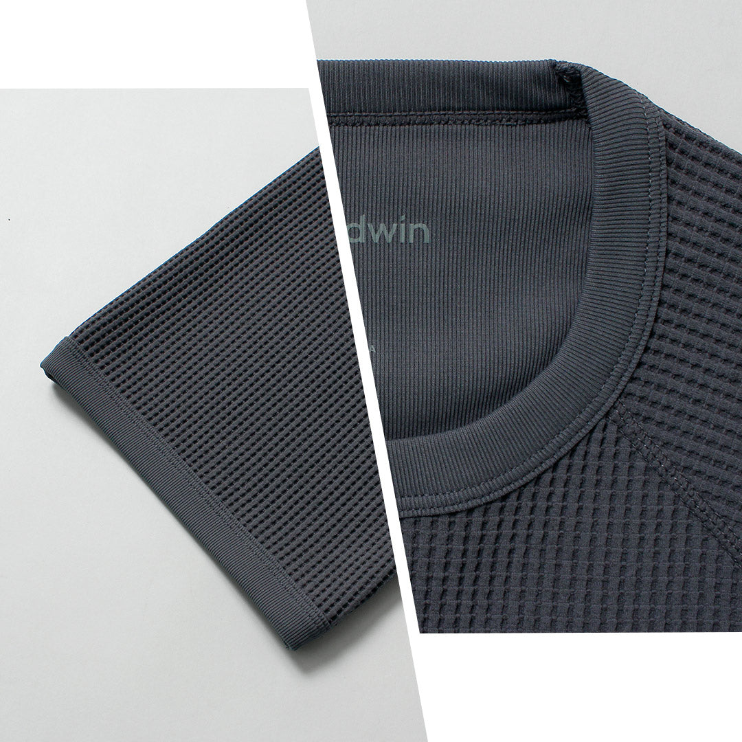 GOLDWIN / 와플 라이트 라글란 티셔츠