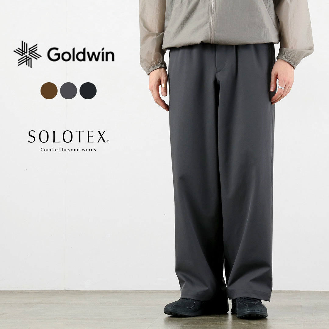 GOLDWIN / Pantalón recto holgado en sarga CALCULO® × SOLOTEX®