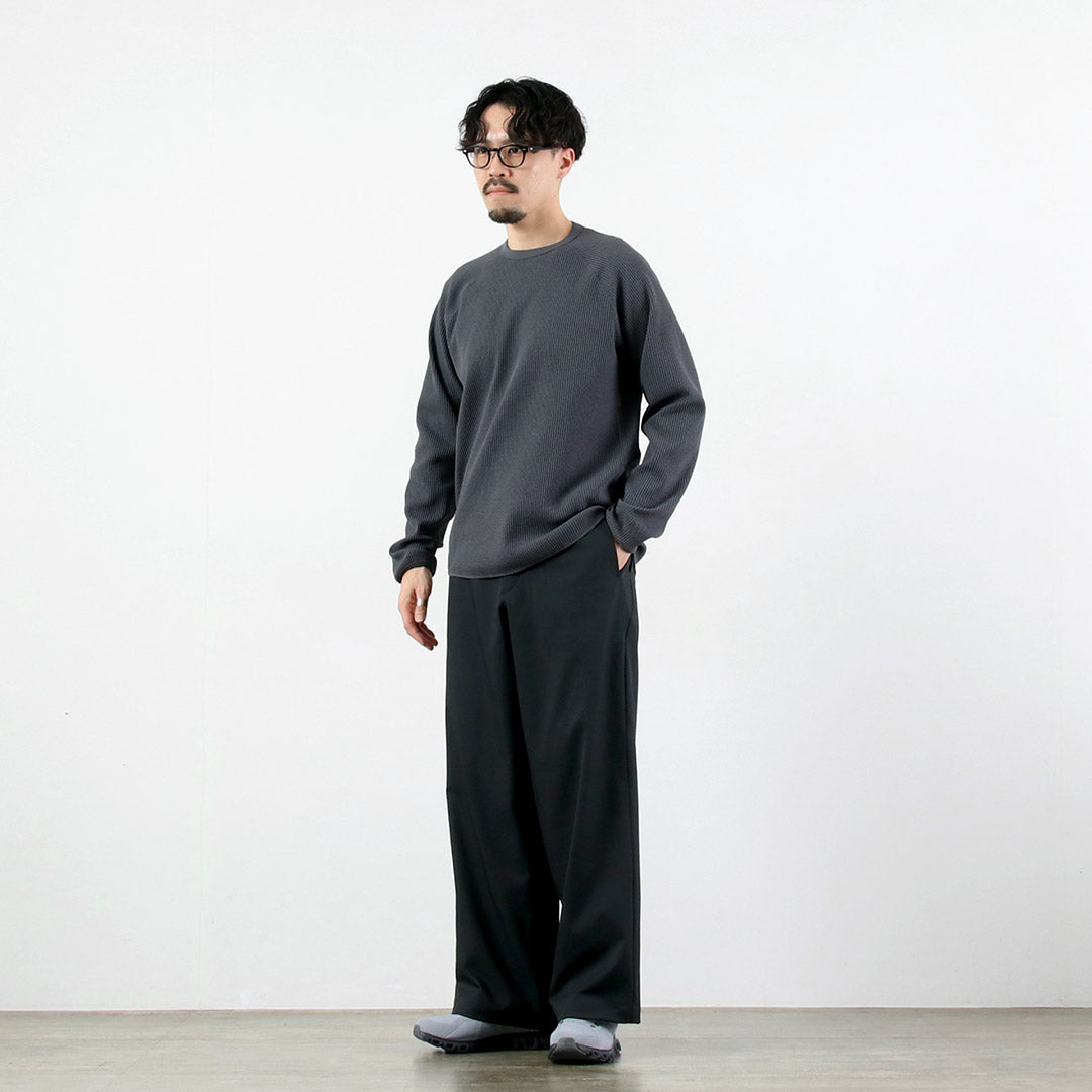 GOLDWIN / Pantalón recto holgado en sarga CALCULO® × SOLOTEX®