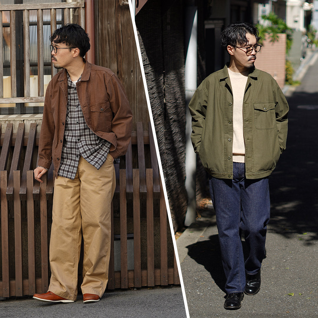 JAPAN BLUE JEANS / Military Back Satin Jacket