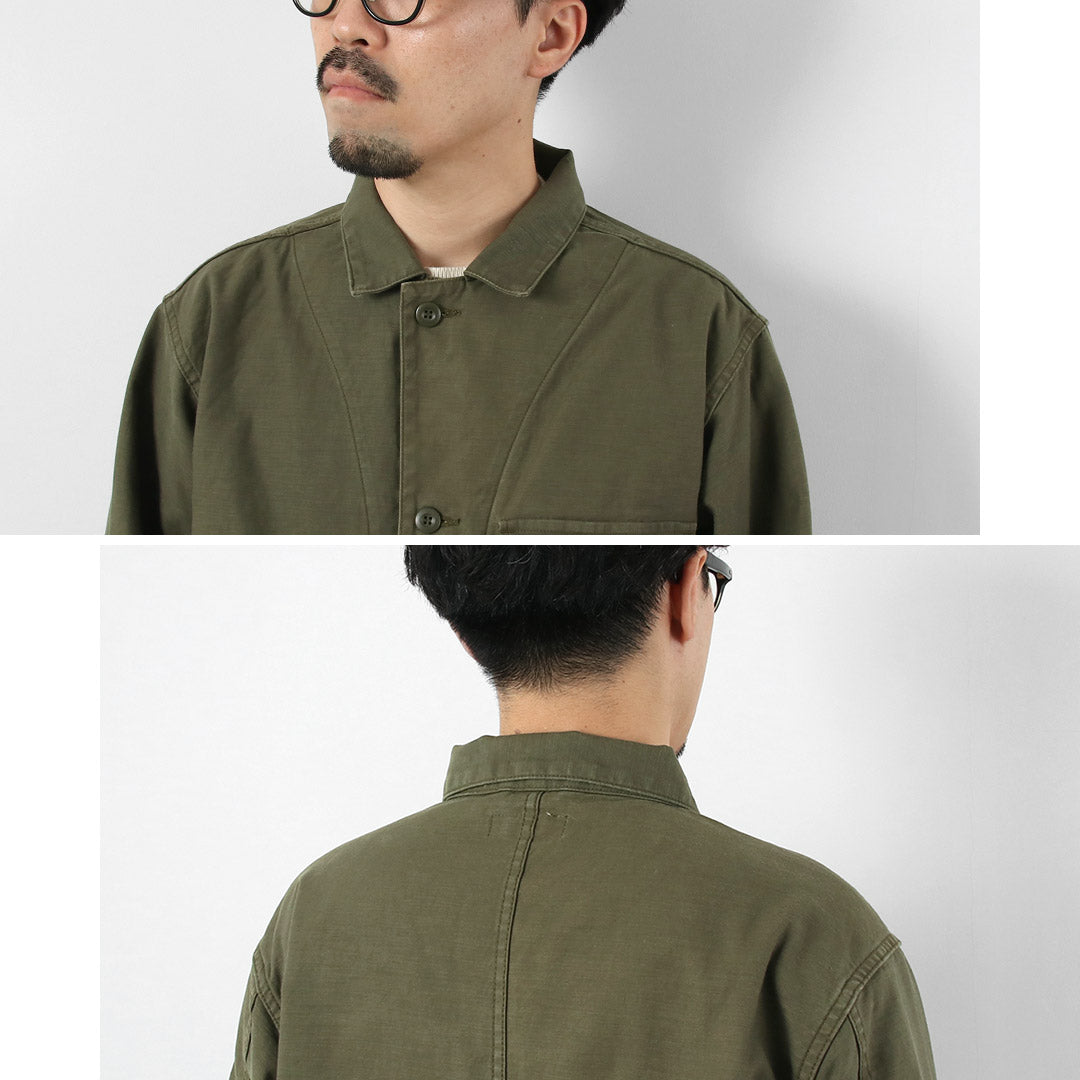 JAPAN BLUE JEANS / Military Back Satin Jacket