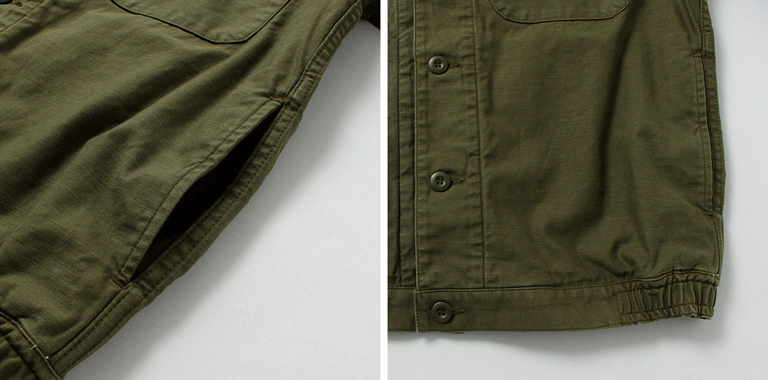 JAPAN BLUE JEANS / Military Back Satin Jacket