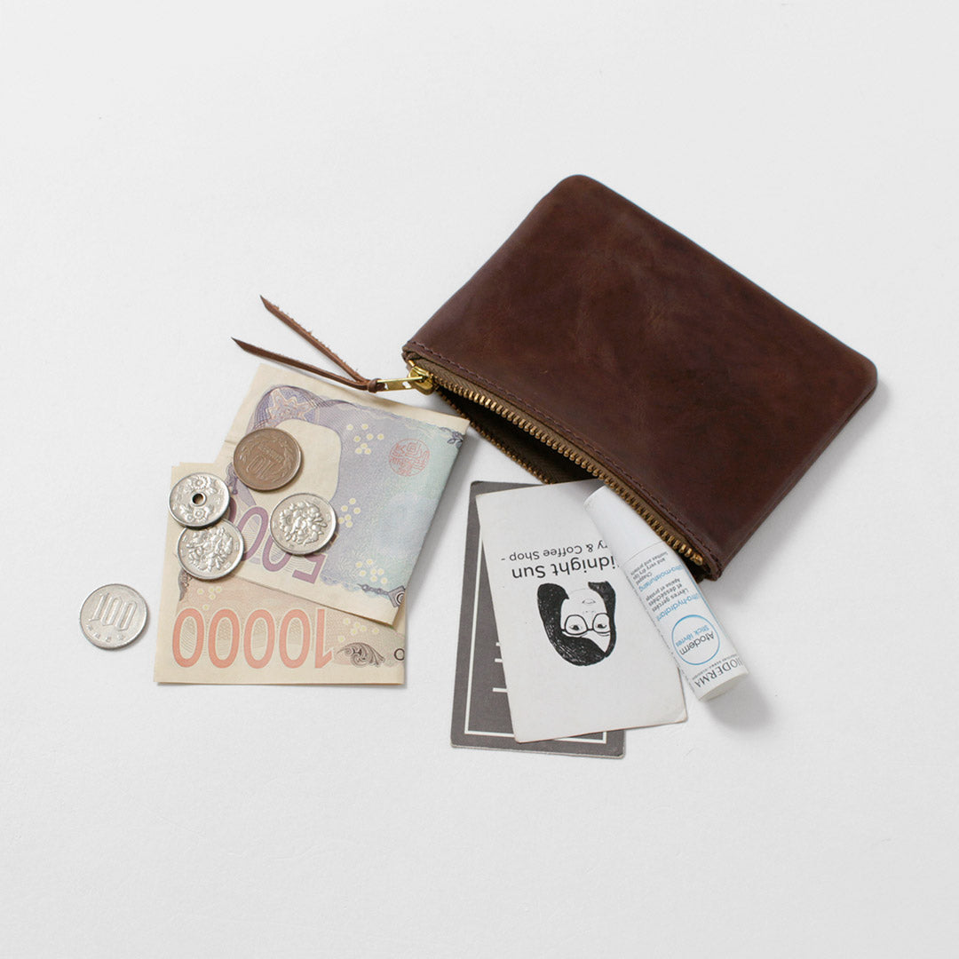 BUTTON WORKS / Portefeuille pochette en cuir Chromexcel
