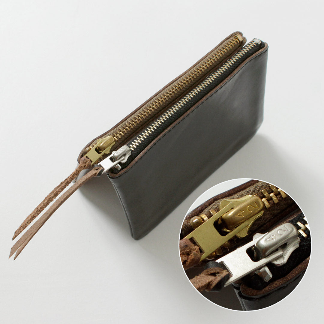 BUTTON WORKS / Portefeuille pochette en cuir Chromexcel