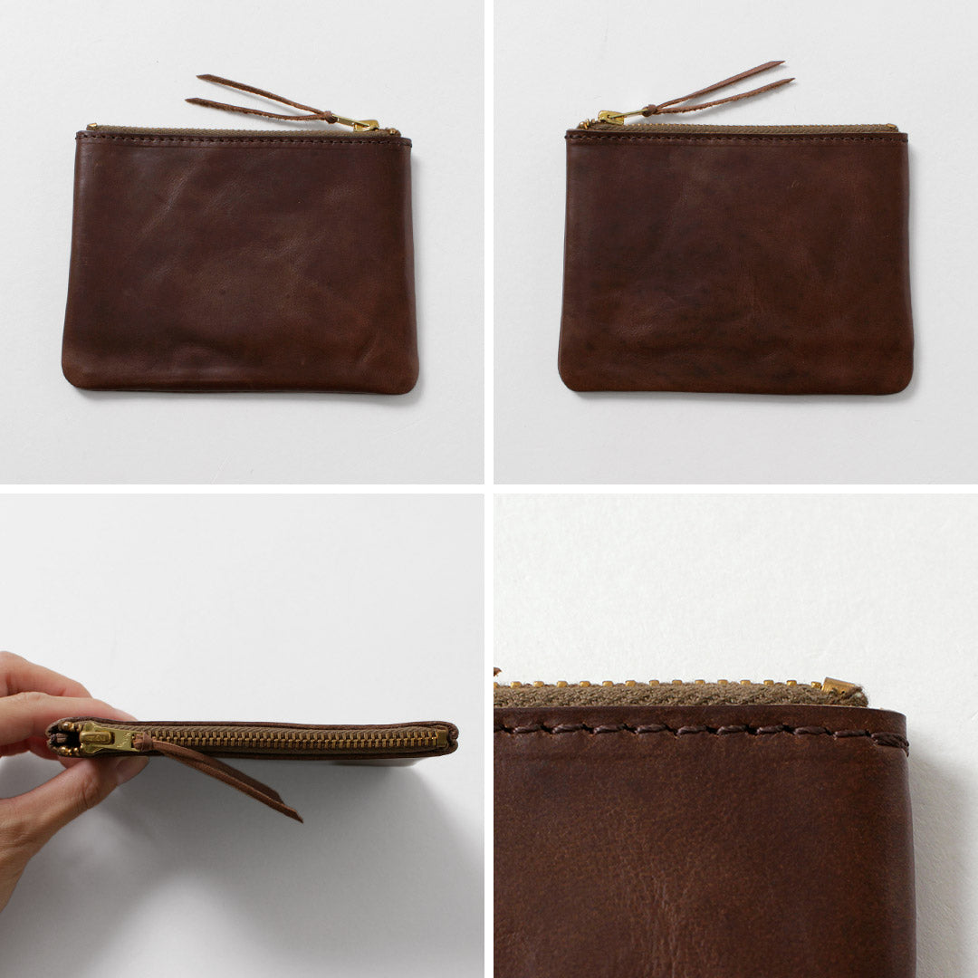 BUTTON WORKS / Portefeuille pochette en cuir Chromexcel