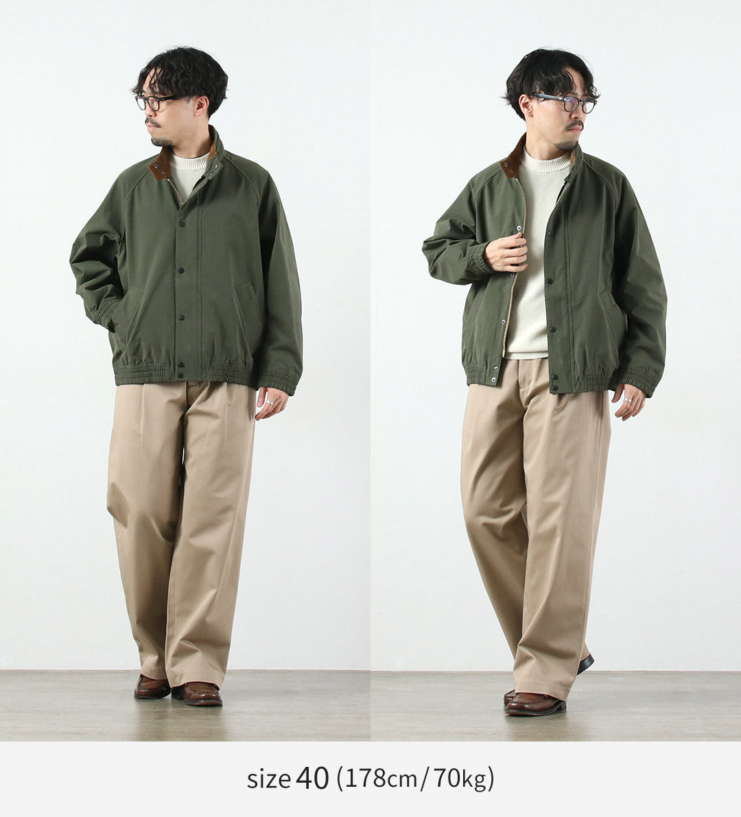 BARBOUR / Peachskin Blouson Transport Jacket