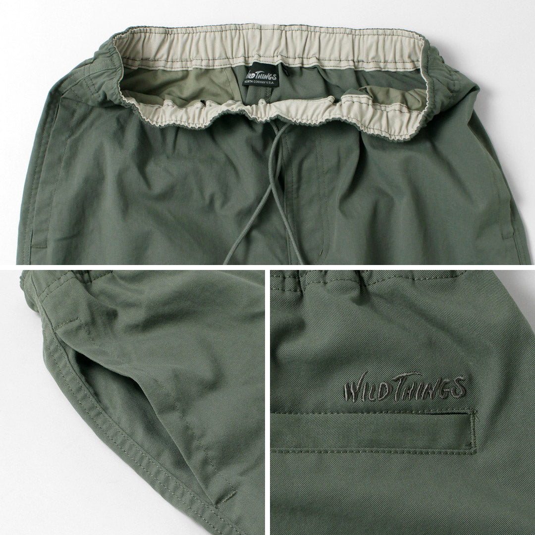 WILDTHINGS / Pantalones fáciles de sarga técnica de verano