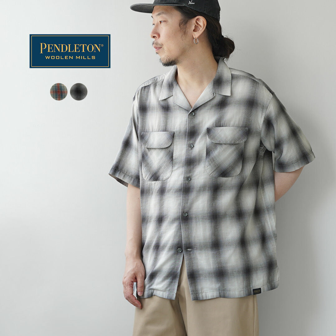 PENDLETON / Chemise à manches courtes et col ouvert