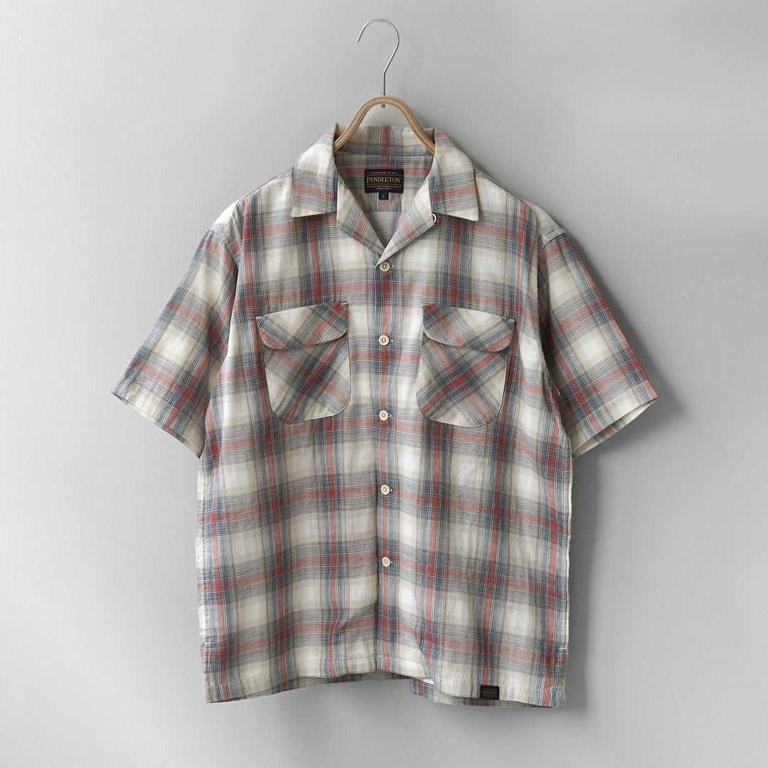 PENDLETON / Chemise à manches courtes et col ouvert
