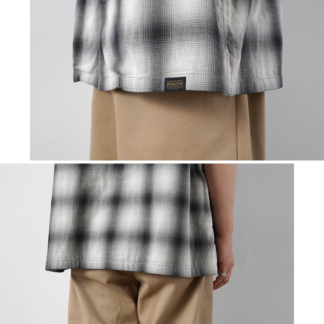 PENDLETON / Chemise à manches courtes et col ouvert