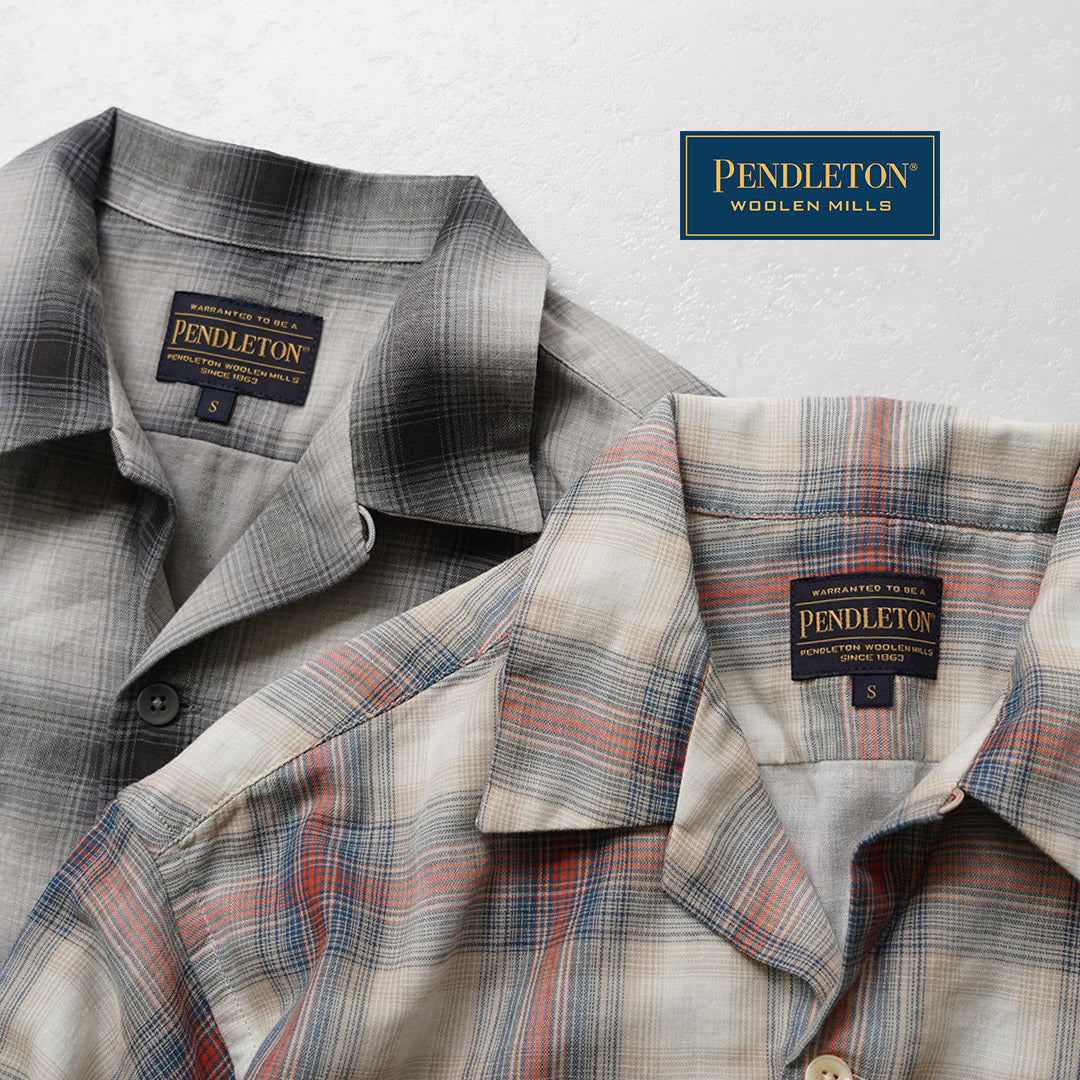 PENDLETON / Chemise à manches courtes et col ouvert