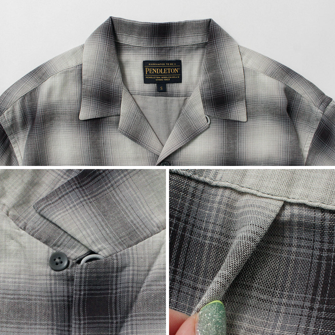 PENDLETON / Chemise à manches courtes et col ouvert