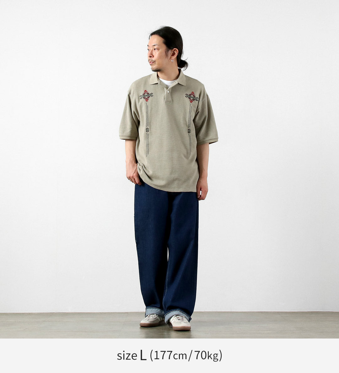 PENDLETON / Polo brodé Oni Kanoko