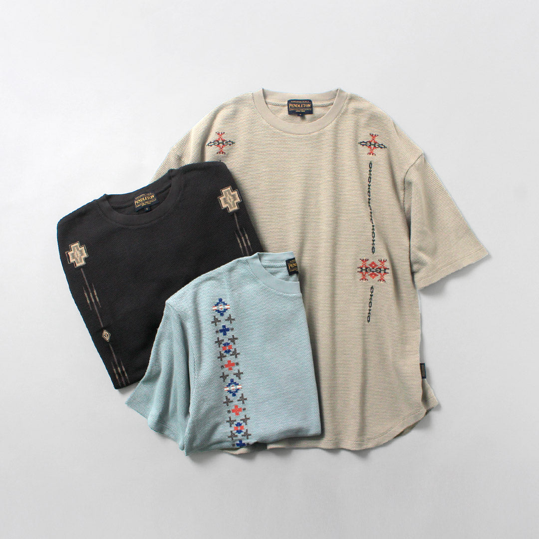 PENDLETON / Oni Kanoko T-shirt brodé