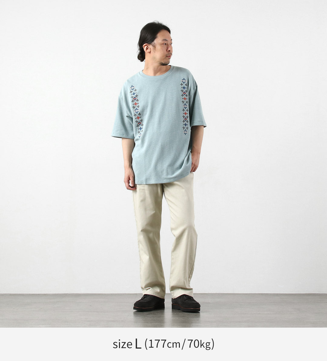 PENDLETON / Oni Kanoko T-shirt brodé