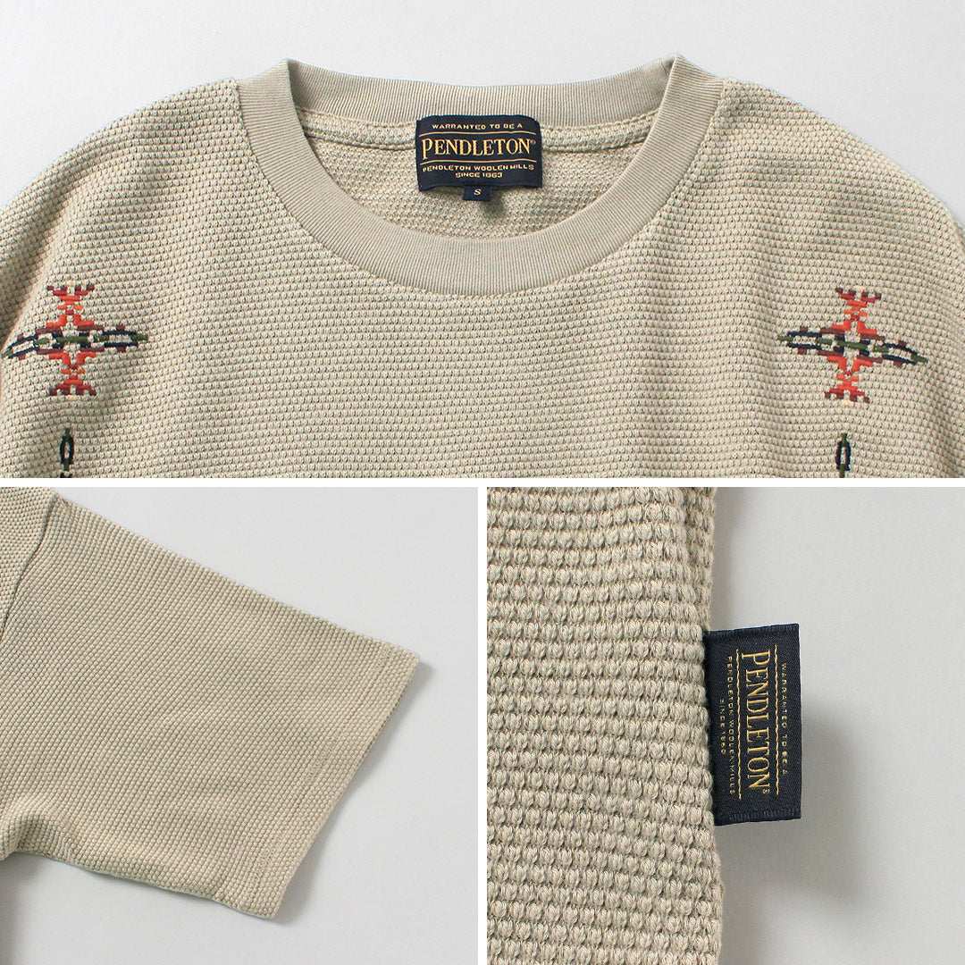 PENDLETON / Oni Kanoko T-shirt brodé