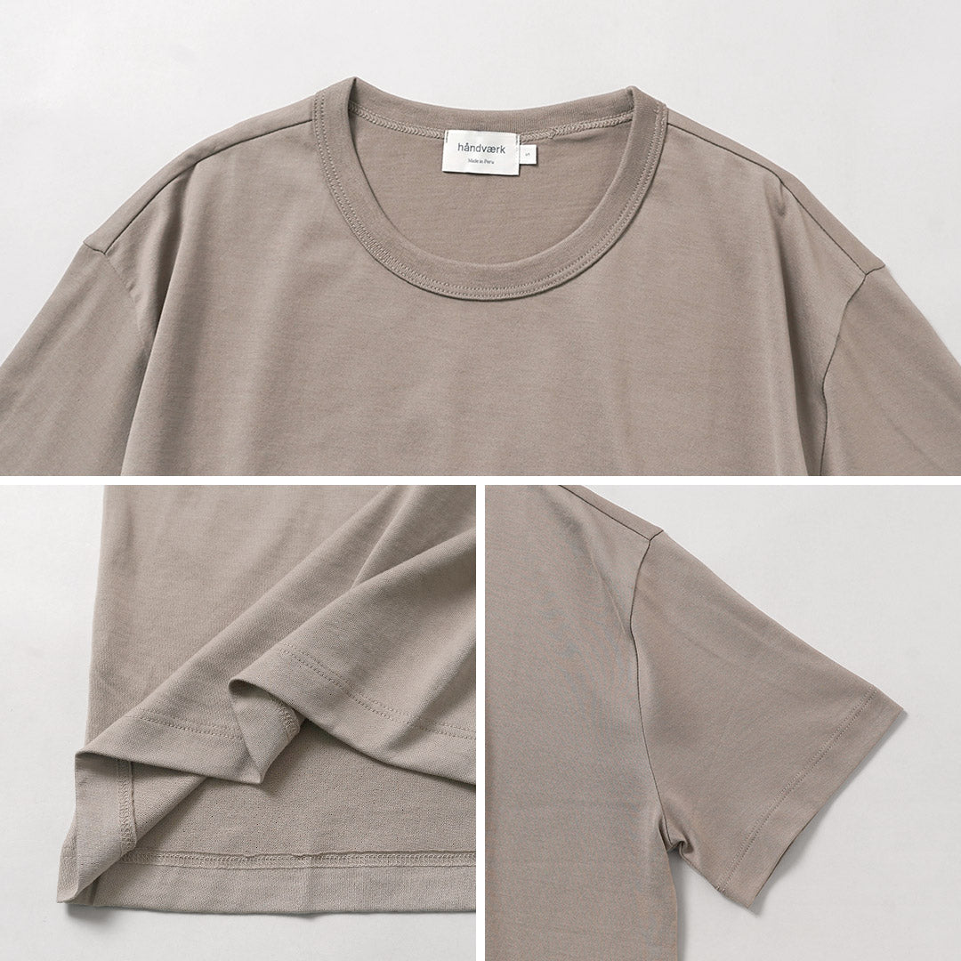 HANDVAERK / New Crew Neck Short Sleeve T-Shirt