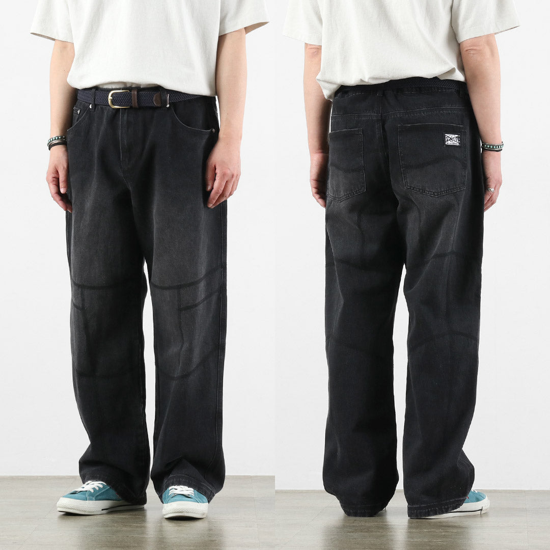 BY PARRA / Moto Stitchers 牛仔長褲