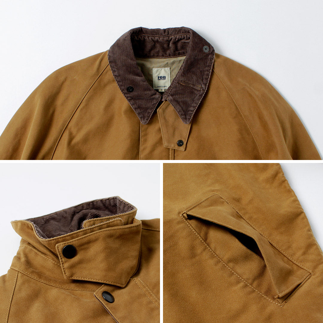 FOB FACTORY / FRC008 鼹鼠皮短款骑行夹克