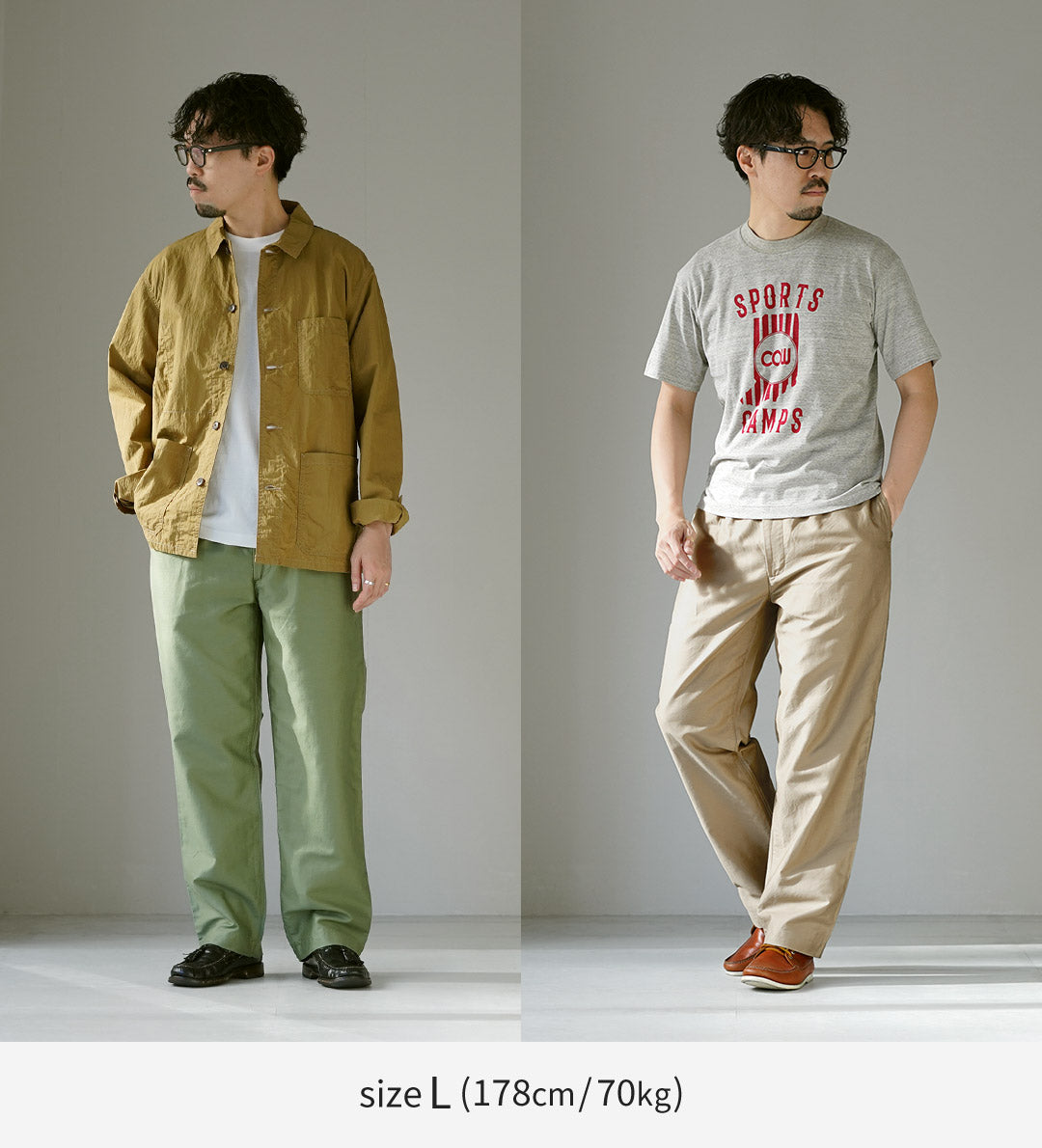 FOB FACTORY / 特殊訂單棉麻斜紋皮休閒褲