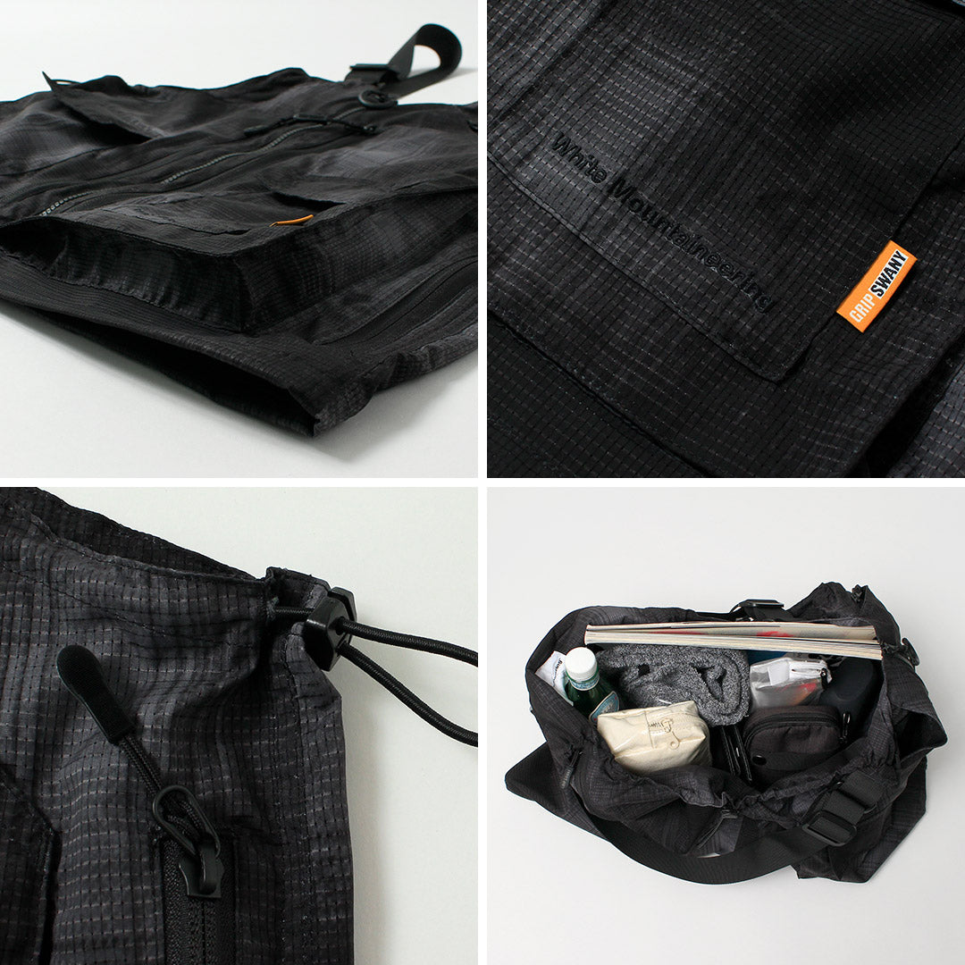 WHITE MOUNTAINEERING / 그립스와니 콜라보레이션 옴브레 체크 2-Way 기어 팩 조끼 4.0 숄더백