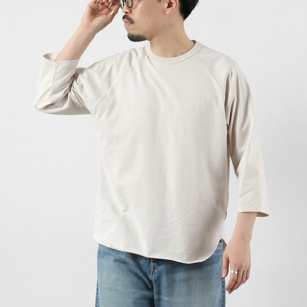 HEALTHKNIT / RAG Collaboration 3/4 Sleeve Open-End Dry Jersey Raglan Crewneck T-Shirt