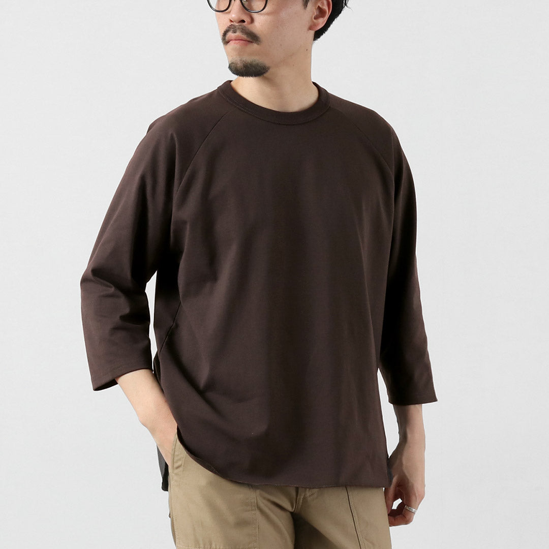 HEALTHKNIT / RAG Collaboration 3/4 Sleeve Open-End Dry Jersey Raglan Crewneck T-Shirt
