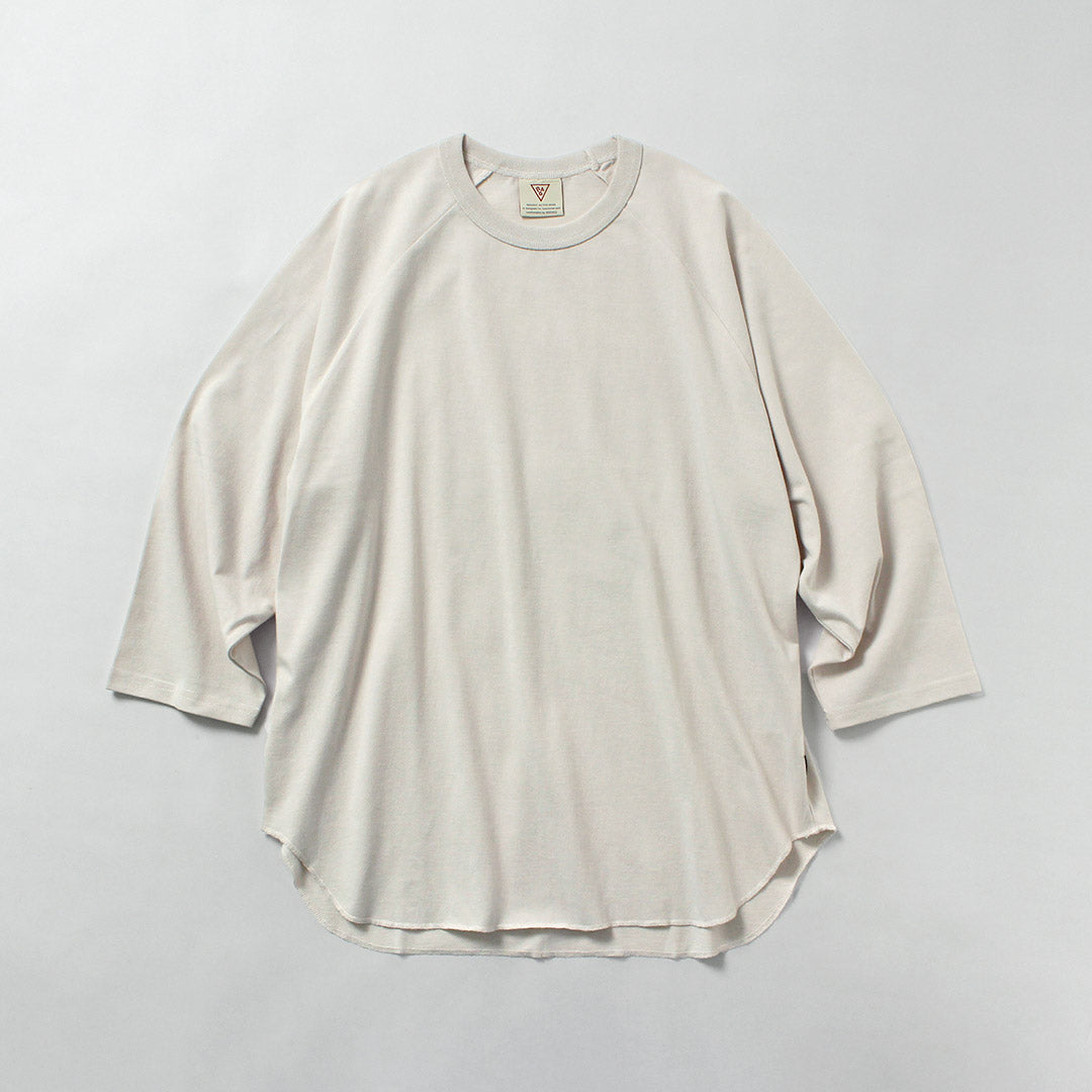 HEALTHKNIT / RAG Collaboration 3/4 Sleeve Open-End Dry Jersey Raglan Crewneck T-Shirt