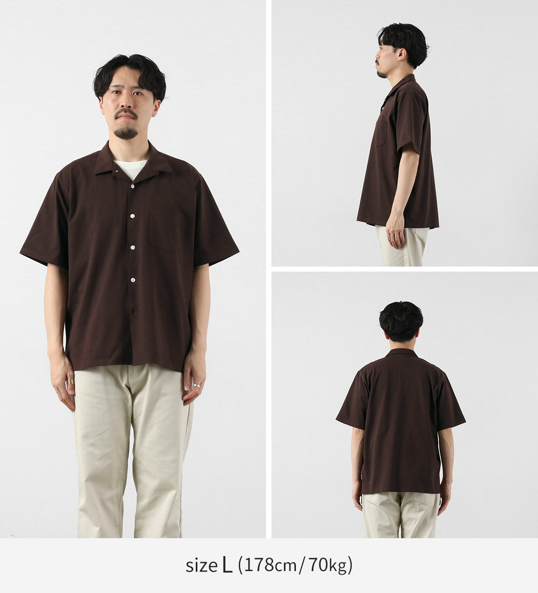 HEALTHKNIT / RAG Collaboration Short Sleeve Open-End Dry Jersey Open Collar Shirt