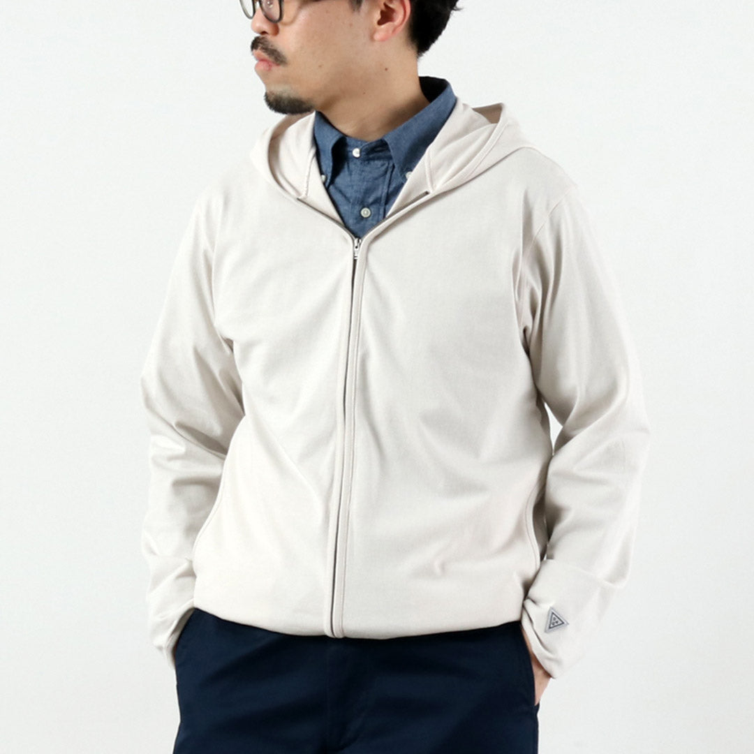 HEALTHKNIT / RAG Collaboration Open-End Cotton Dry Jersey Zip-Up Hoodie