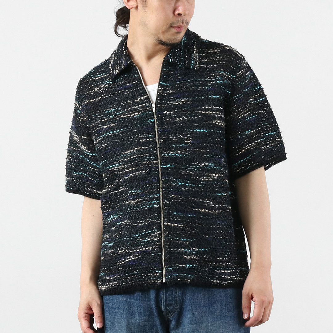 COOHEM / Summer Tweed Zip Shirt