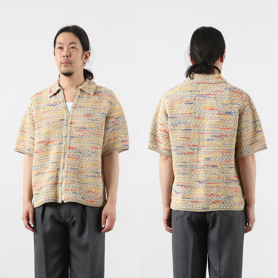 COOHEM / Summer Tweed Zip Shirt