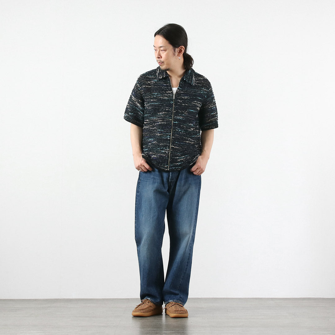 COOHEM / Summer Tweed Zip Shirt