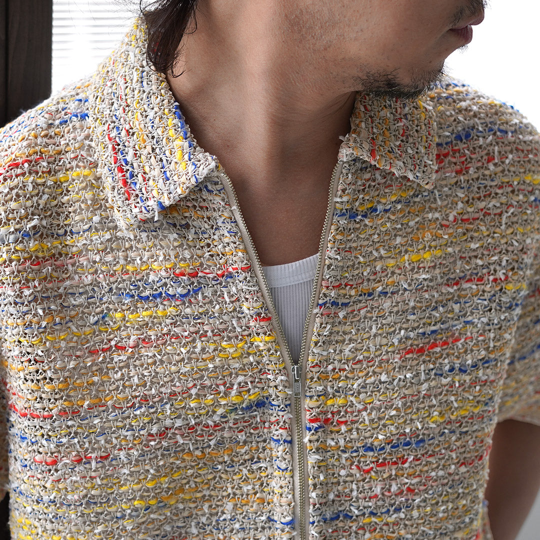 COOHEM / Summer Tweed Zip Shirt