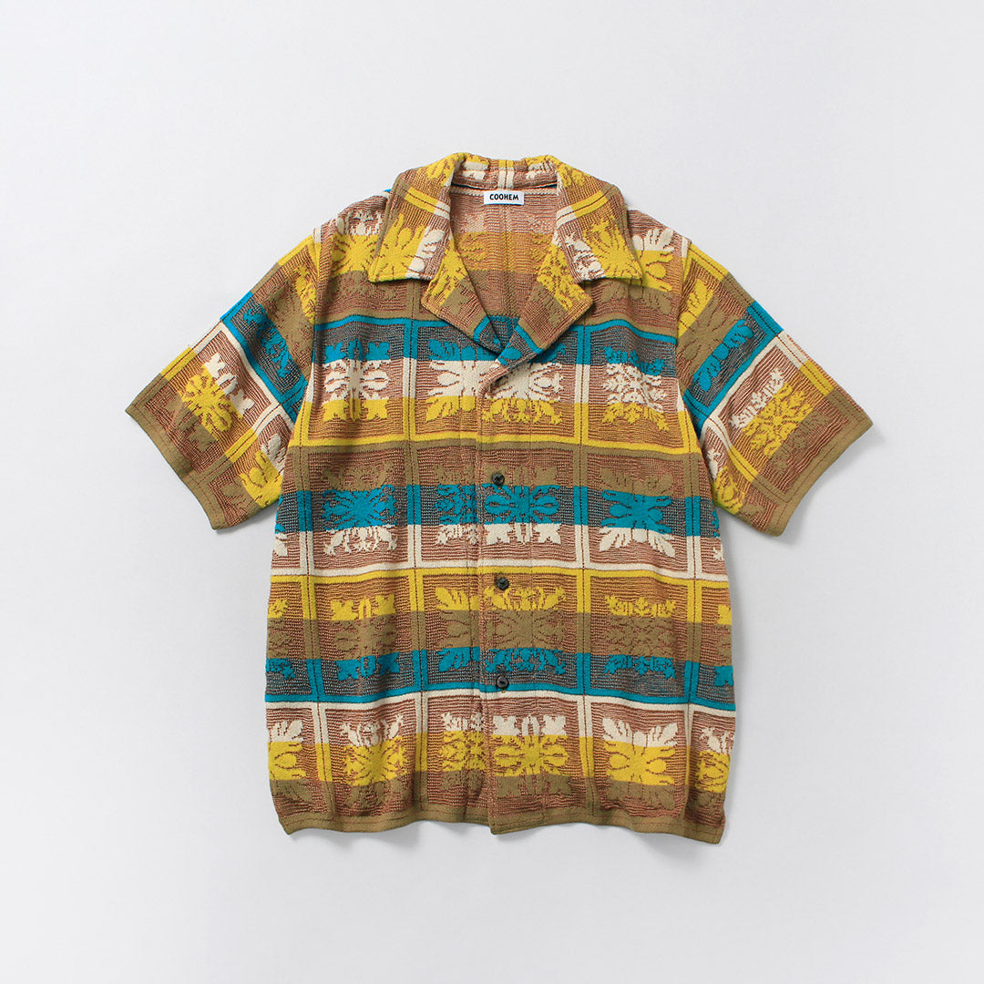 COOHEM / Hawaiian Quilt Knit Shirt
