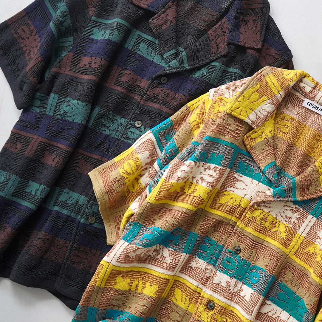 COOHEM / Hawaiian Quilt Knit Shirt