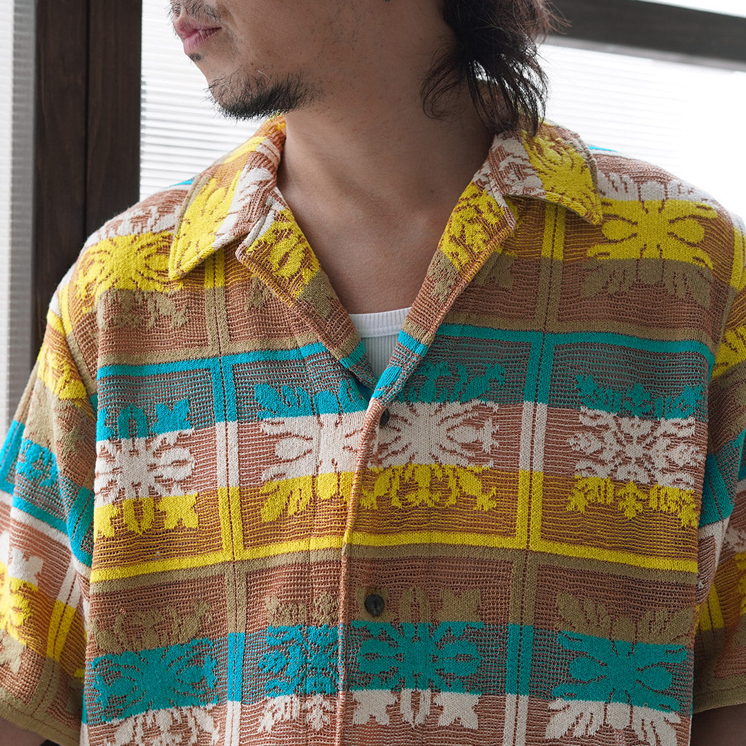 COOHEM / Hawaiian Quilt Knit Shirt