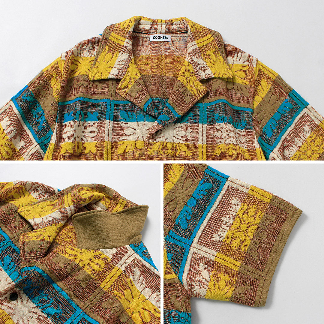 COOHEM / Hawaiian Quilt Knit Shirt