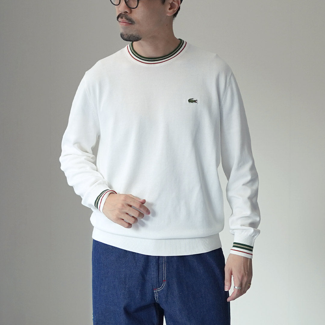 LACOSTE / Striped Cotton Knit